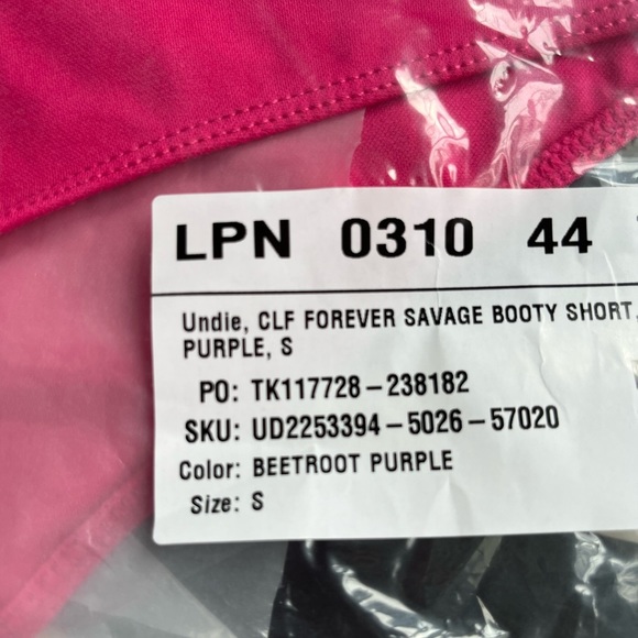 CLF Forever Savage Millennial Pink Cheeky Booty Short by Savage X Fenty - Picture 9 of 11
